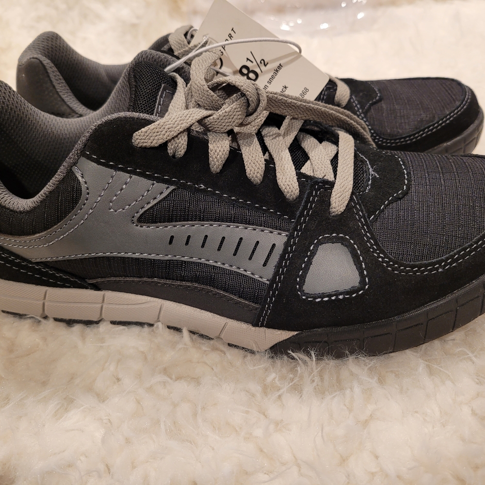 Skecher Sport Men's Black and Gray Fusion Sneakers. Sz 8.5. NWT